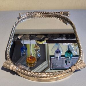 Beautiful Vintage Mirror Perfume Tray